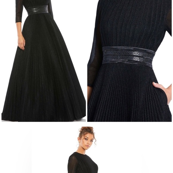 Mac Duggal Black 10 NWT 30700 Sparkling Structured Ballgown